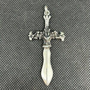 Dagger and cross pendant